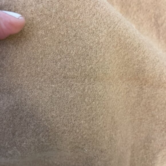 Fendi Camel Wool Fringed Scarf Fendi Logo Embroidered - Picture 7 of 10